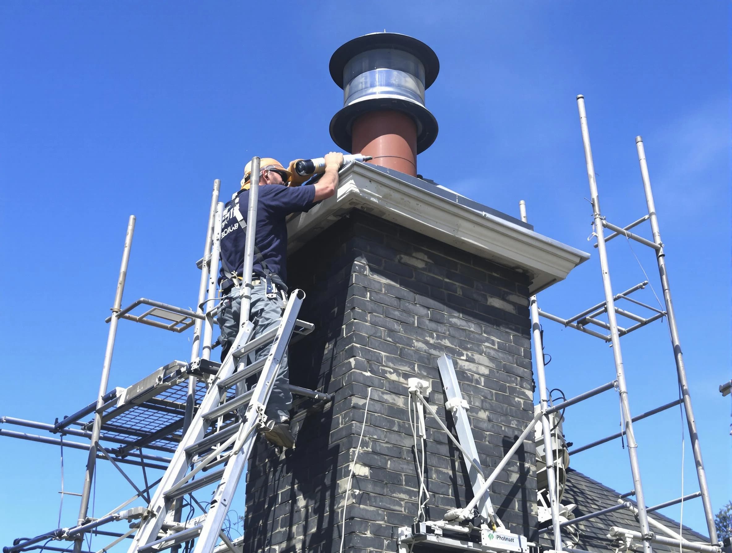 Sturdy chimney crown finished by Decatur Chimney Sweep in Decatur, GA