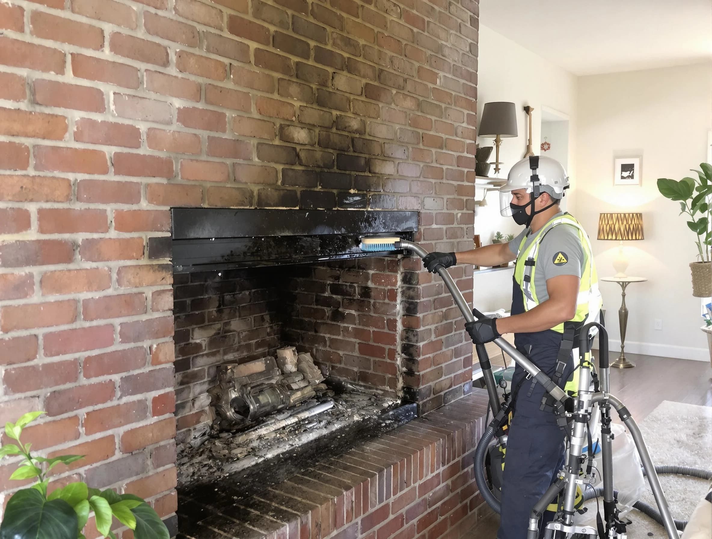 Decatur Chimney Sweep providing fireplace cleaning services in Decatur, GA