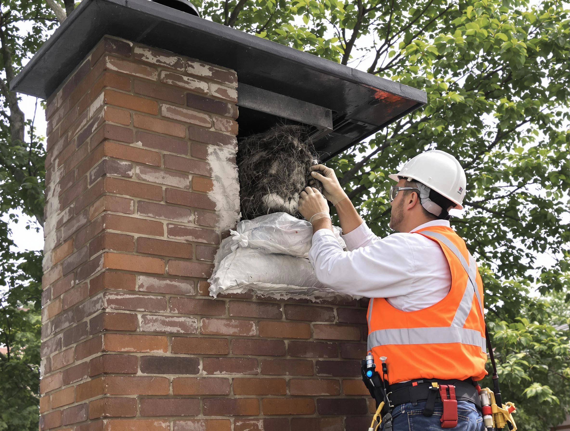 Humane removal of debris and animals by Decatur Chimney Sweep in Decatur, GA