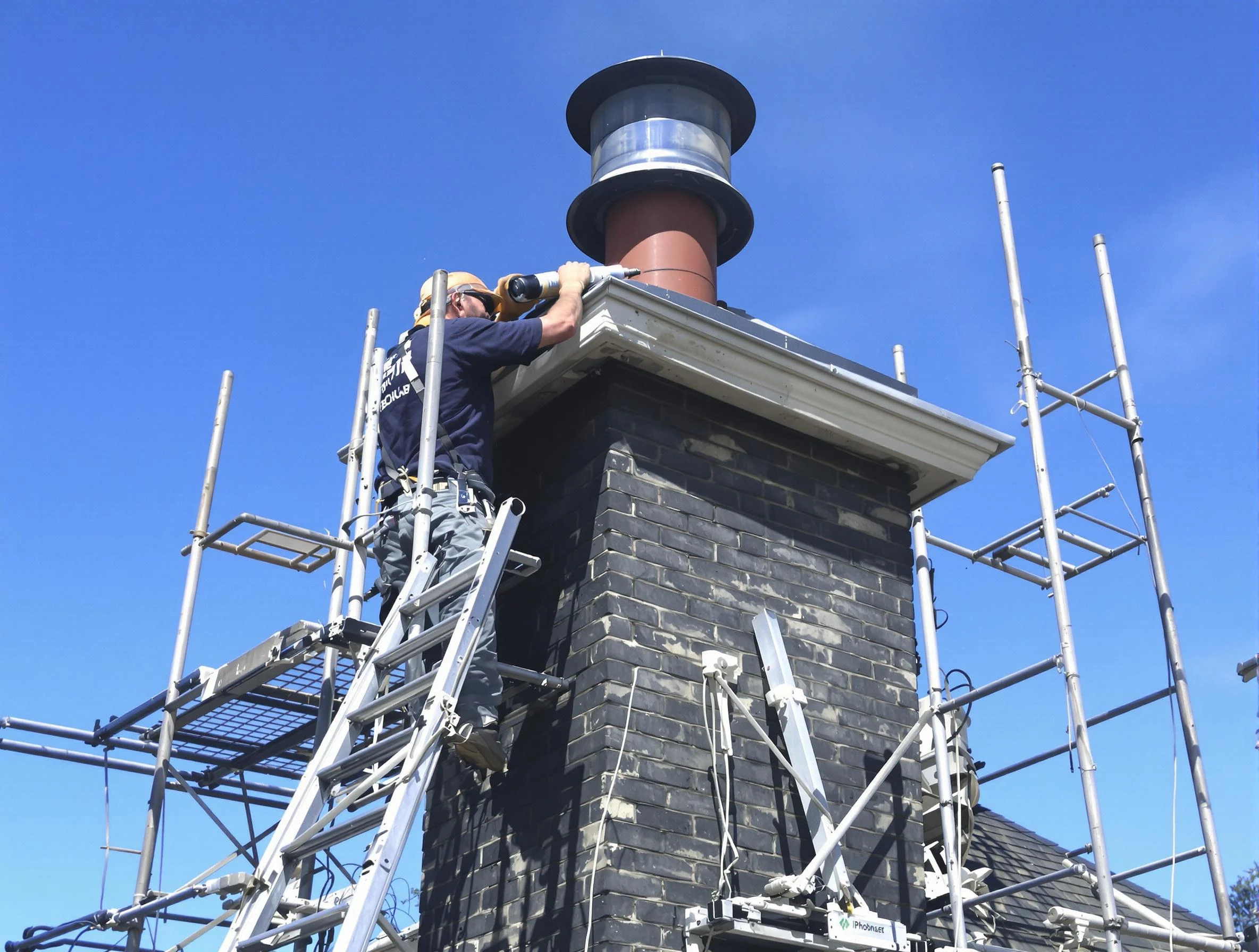 Sturdy chimney crown finished by Decatur Chimney Sweep in Decatur, GA