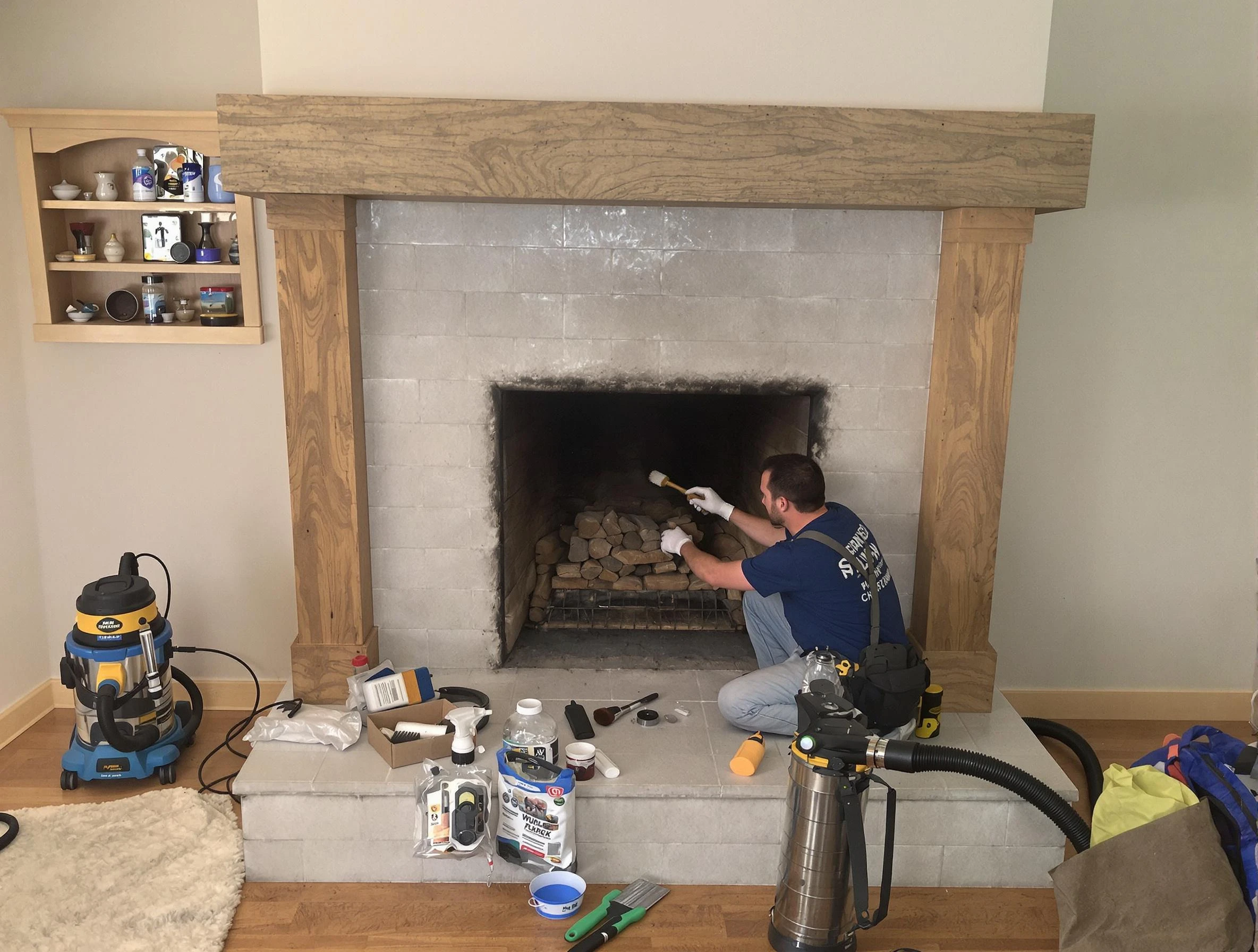 Detailed creosote removal process by Decatur Chimney Sweep in Decatur, GA