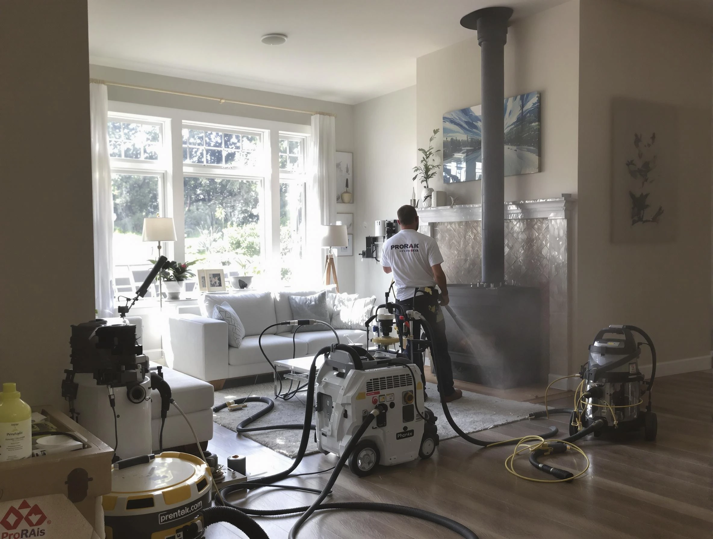 Soot removal service by Decatur Chimney Sweep for a fireplace in Decatur, GA